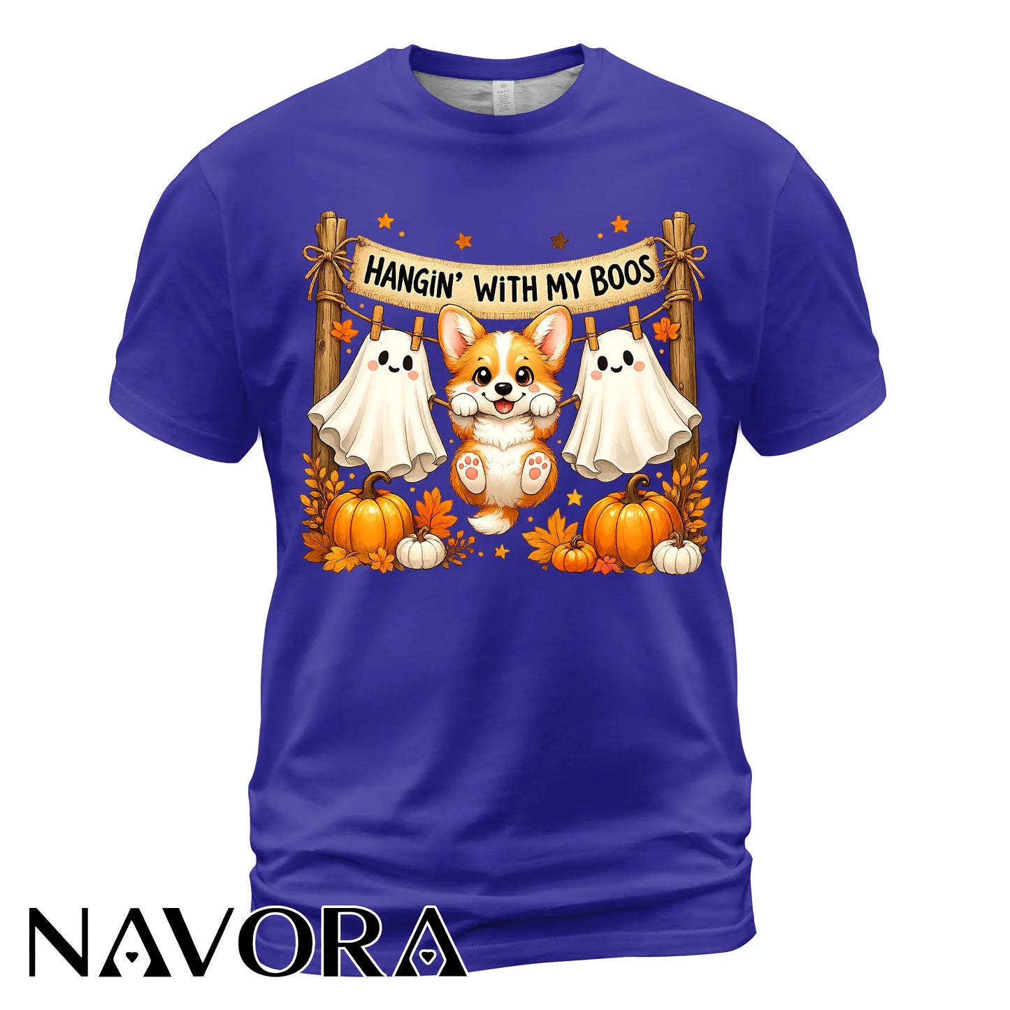 Corgi Halloween T-Shirt Hangin’ With My Boos