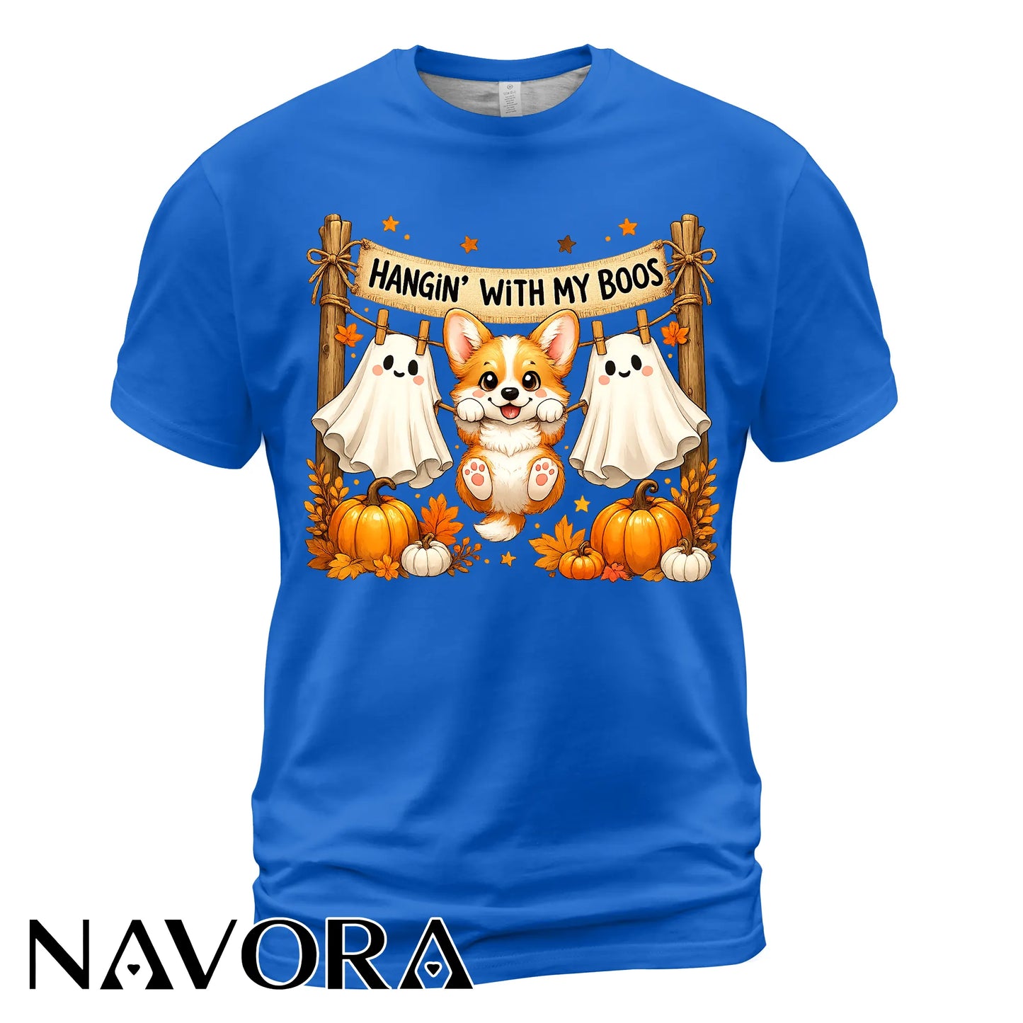 Corgi Halloween T-Shirt Hangin’ With My Boos