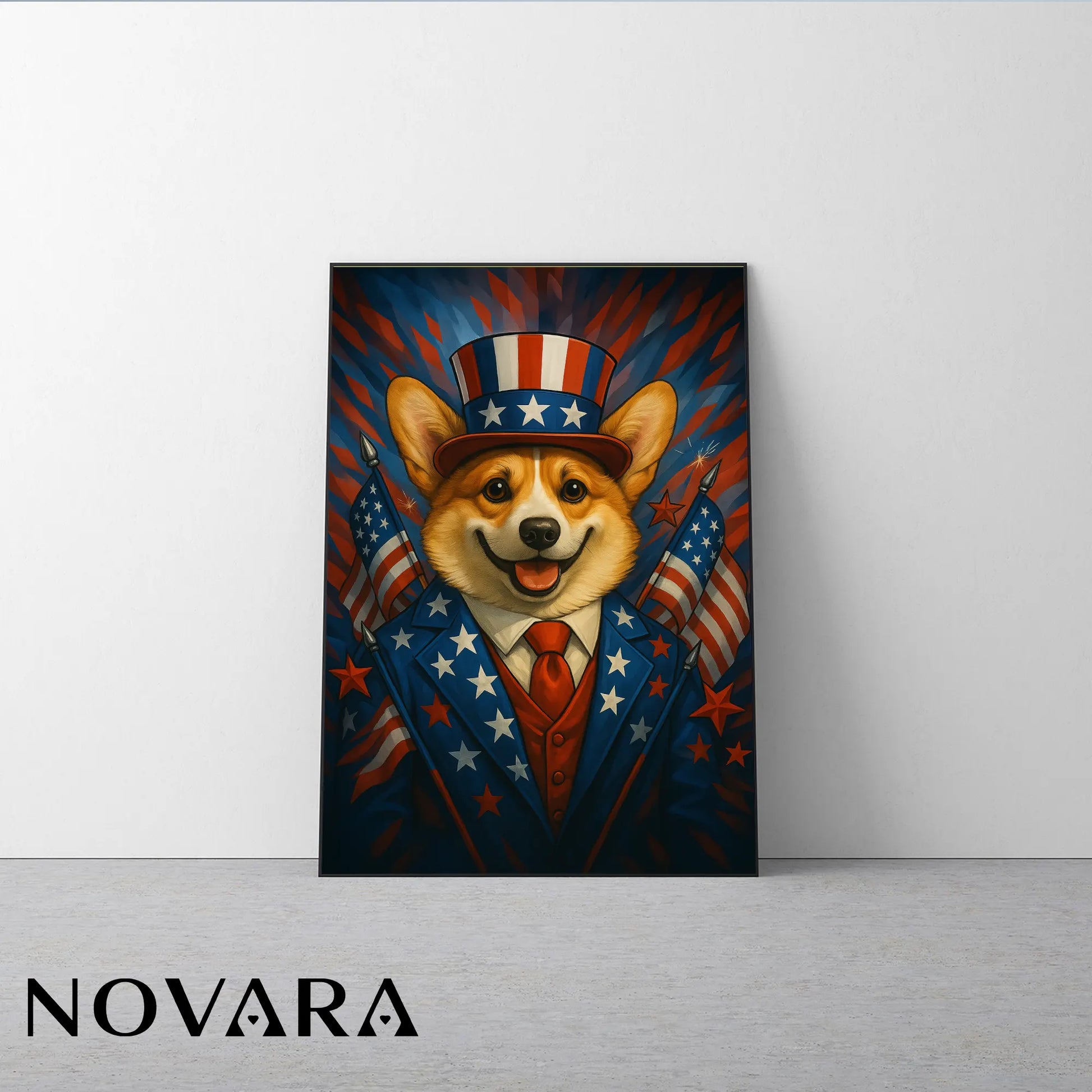 Corgi Poster – Independence Day US 250 Year Limited Edition
