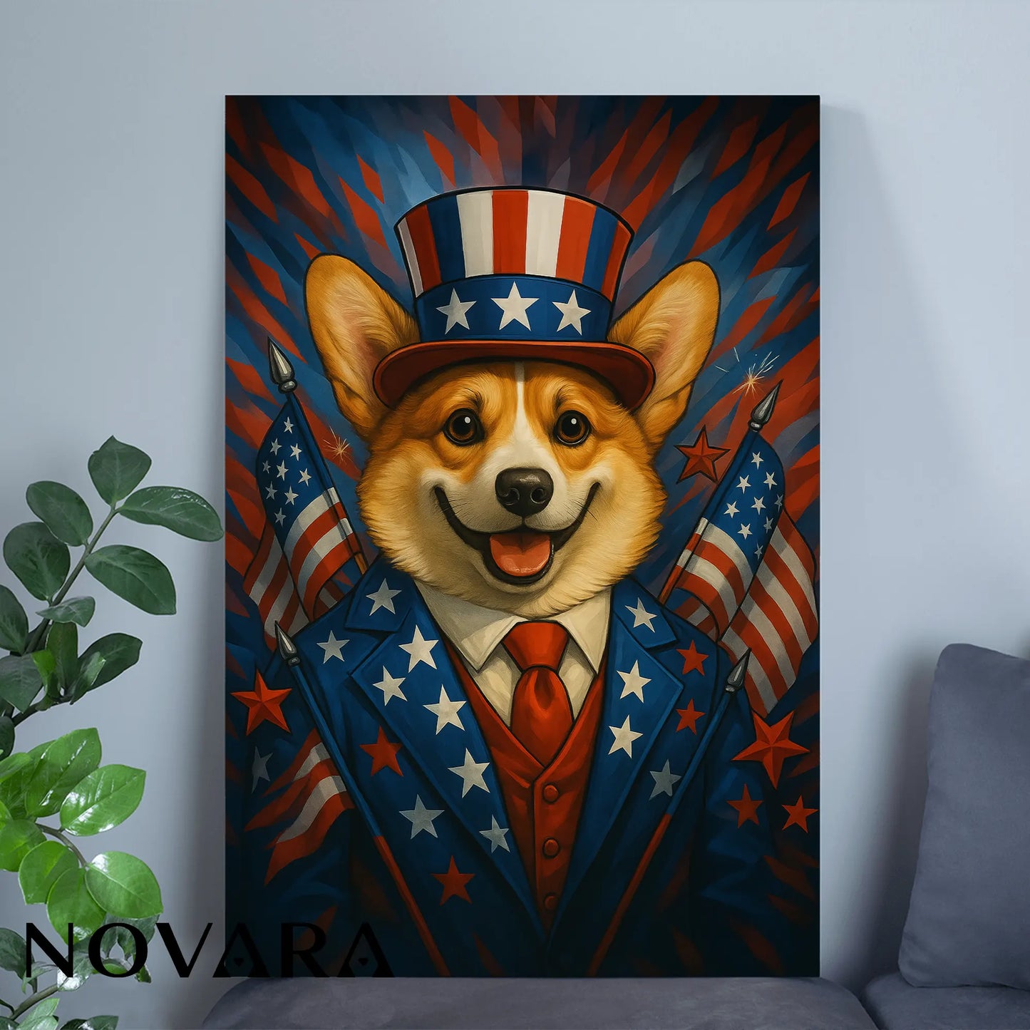 Corgi Poster – Independence Day US 250 Year Limited Edition