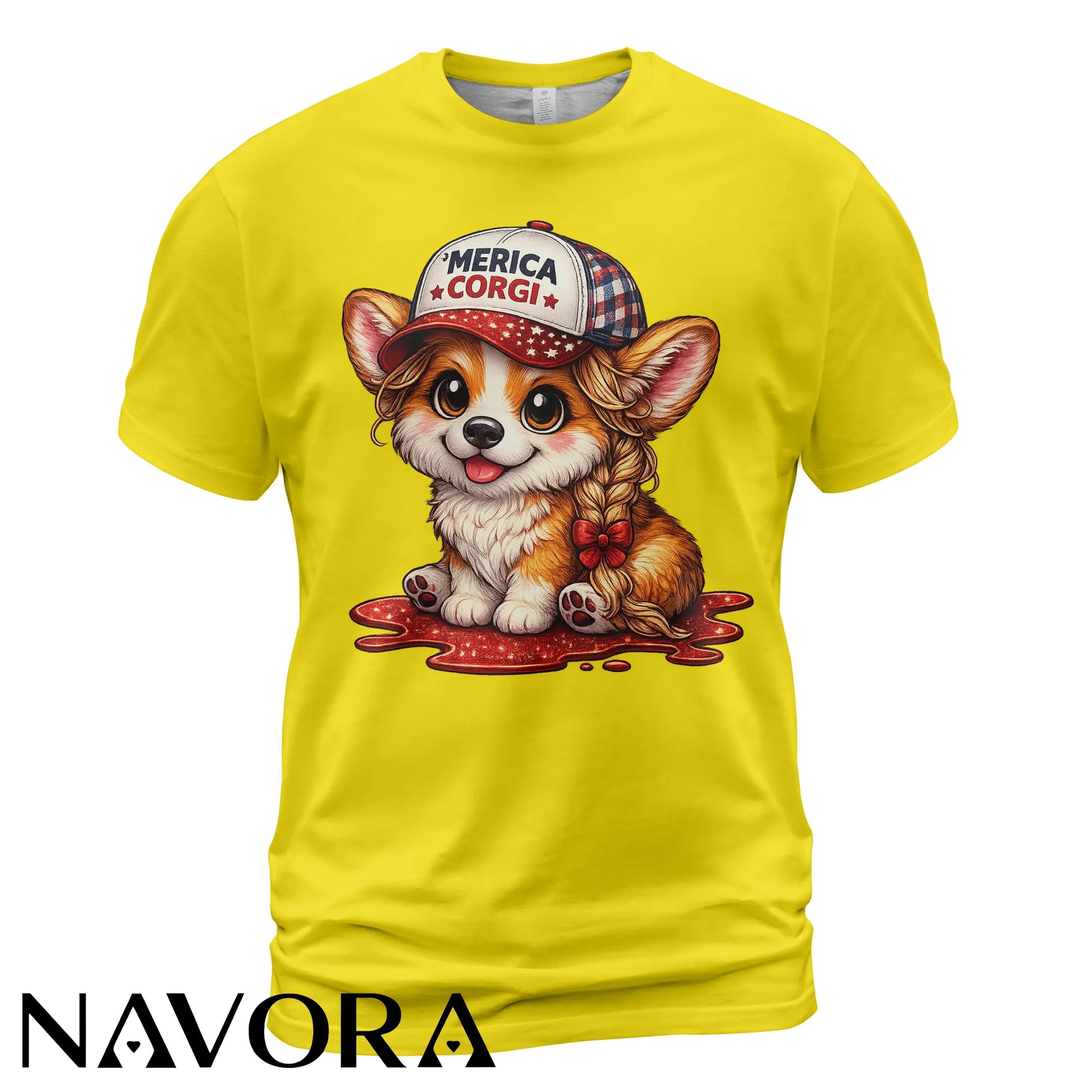 Corgi T-Shirt Merica Corgi – Cute 4th of July Independence Day Shirt
