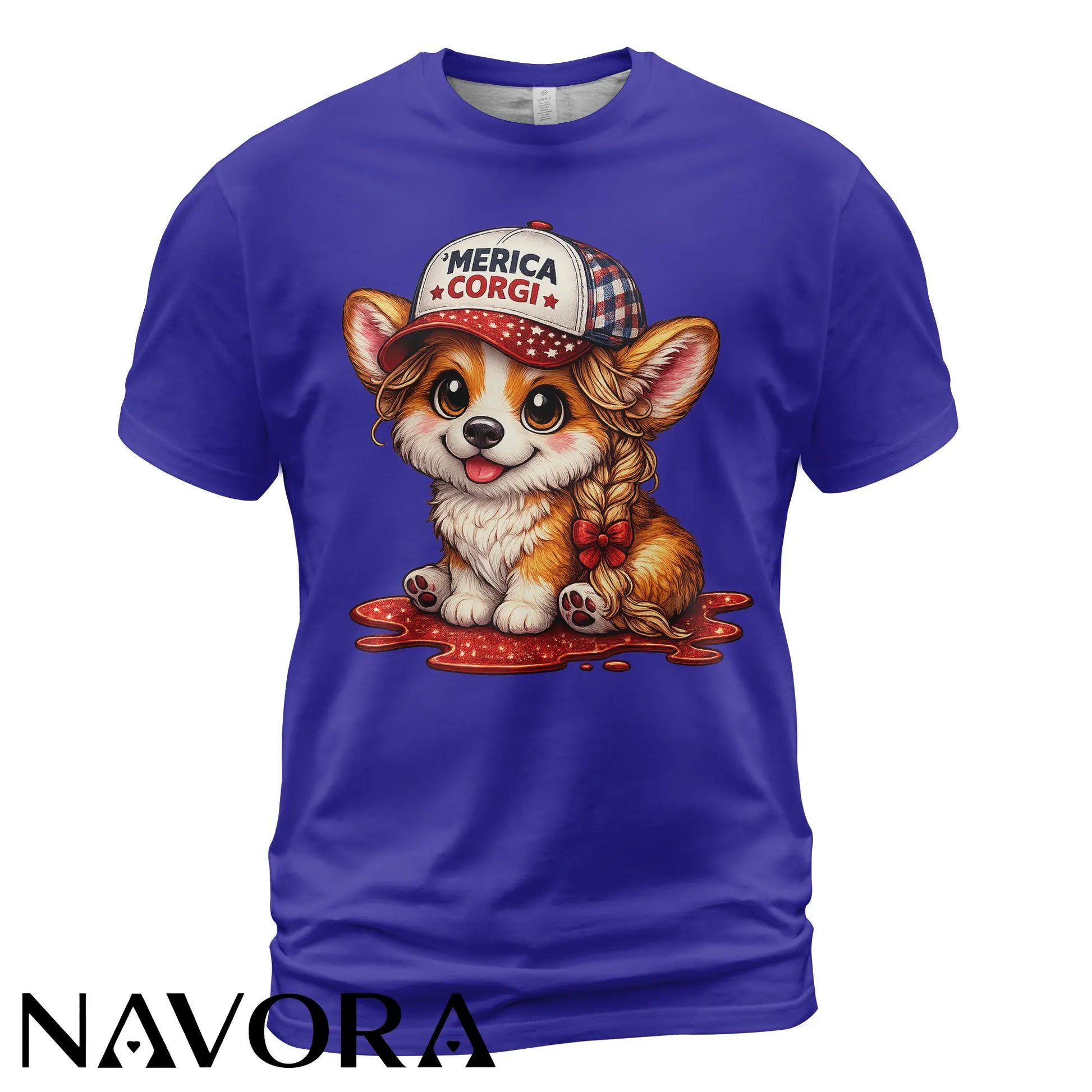 Corgi T-Shirt Merica Corgi – Cute 4th of July Independence Day Shirt