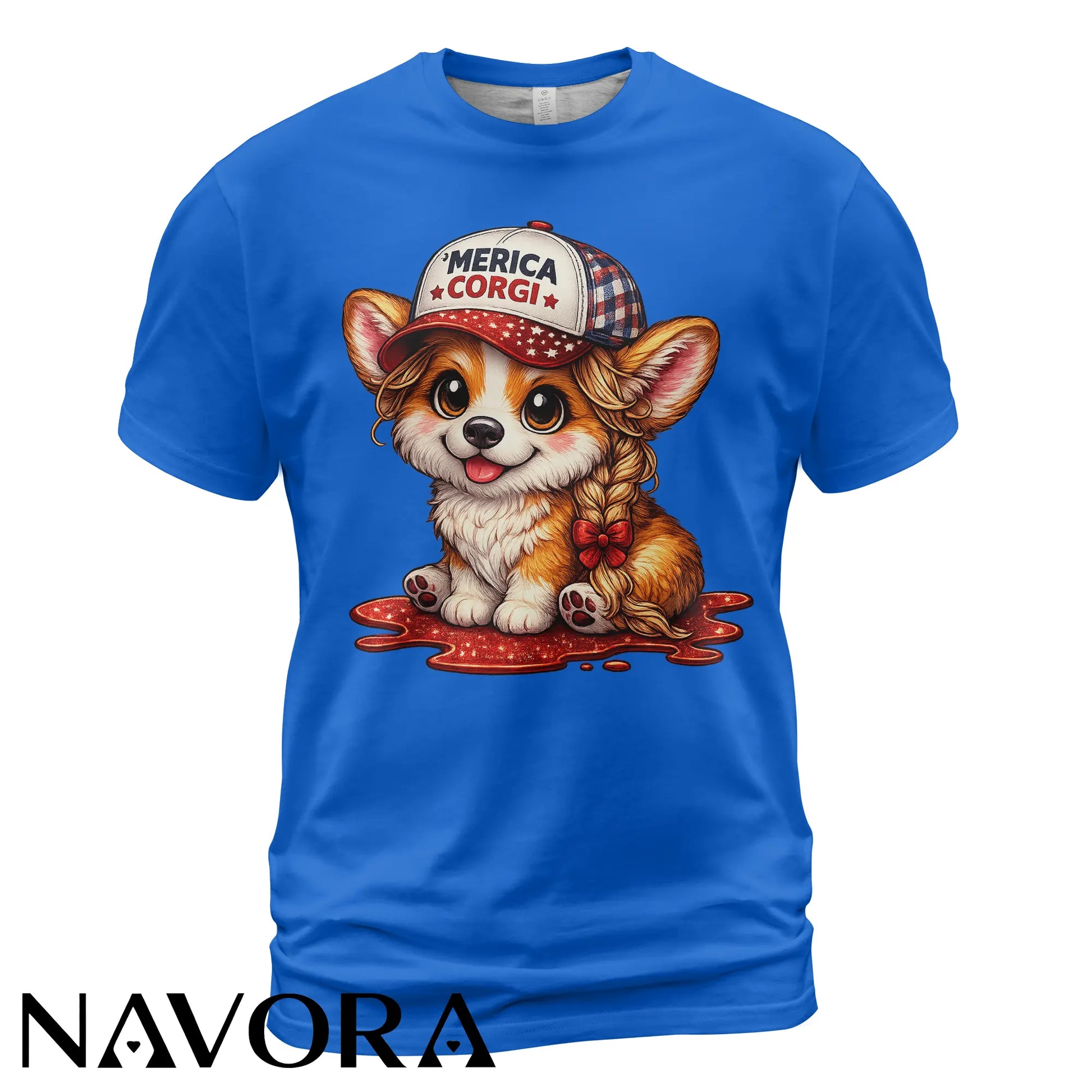 Corgi T-Shirt Merica Corgi – Cute 4th of July Independence Day Shirt