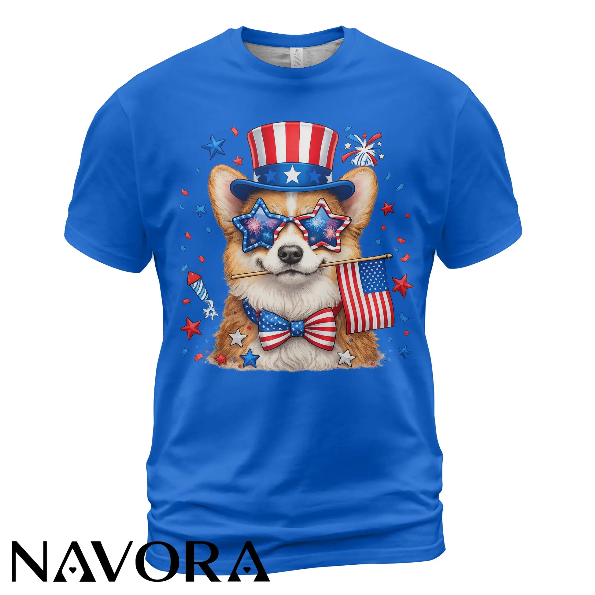 Corgi T-Shirt Patriotic 4th of July Independence Day Celebration