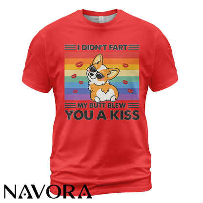 Funny Corgi T-Shirt Cute Rainbow Dog Graphic Tee