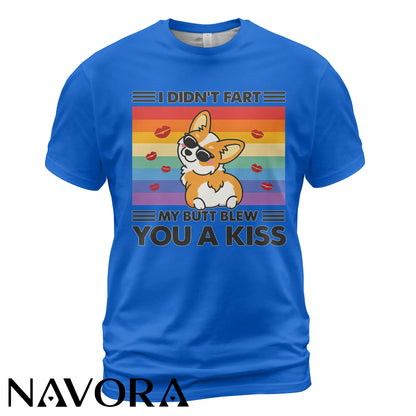 Funny Corgi T-Shirt Cute Rainbow Dog Graphic Tee