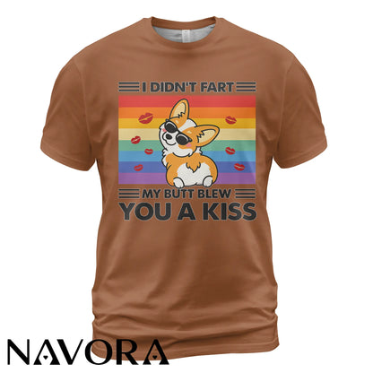 Funny Corgi T-Shirt Cute Rainbow Dog Graphic Tee