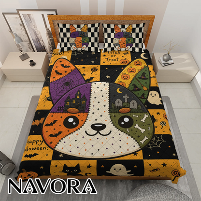 Halloween Corgi Bedding Sets – Cute Spooky Quilt Set