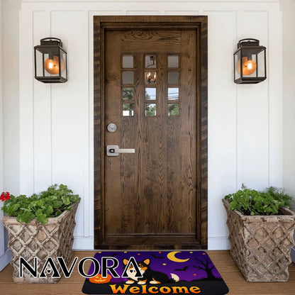 Halloween Corgi Welcome Doormat