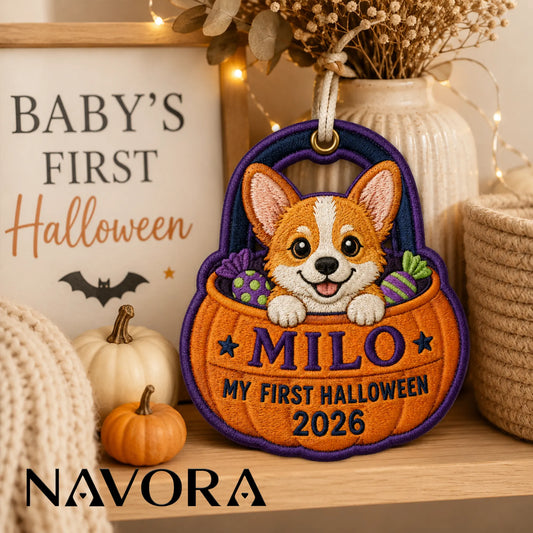 My First Halloween Corgi Ornament 2026