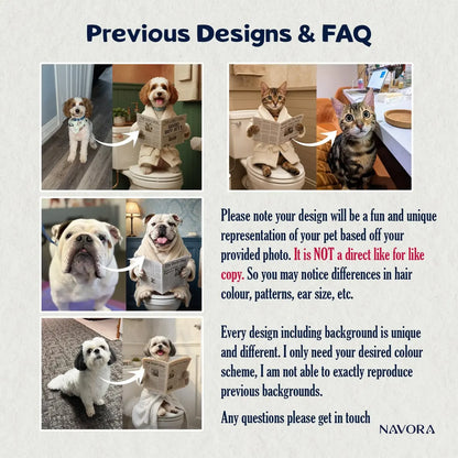 Personalised Pets Wall Art – Custom Pet Portrait Gift