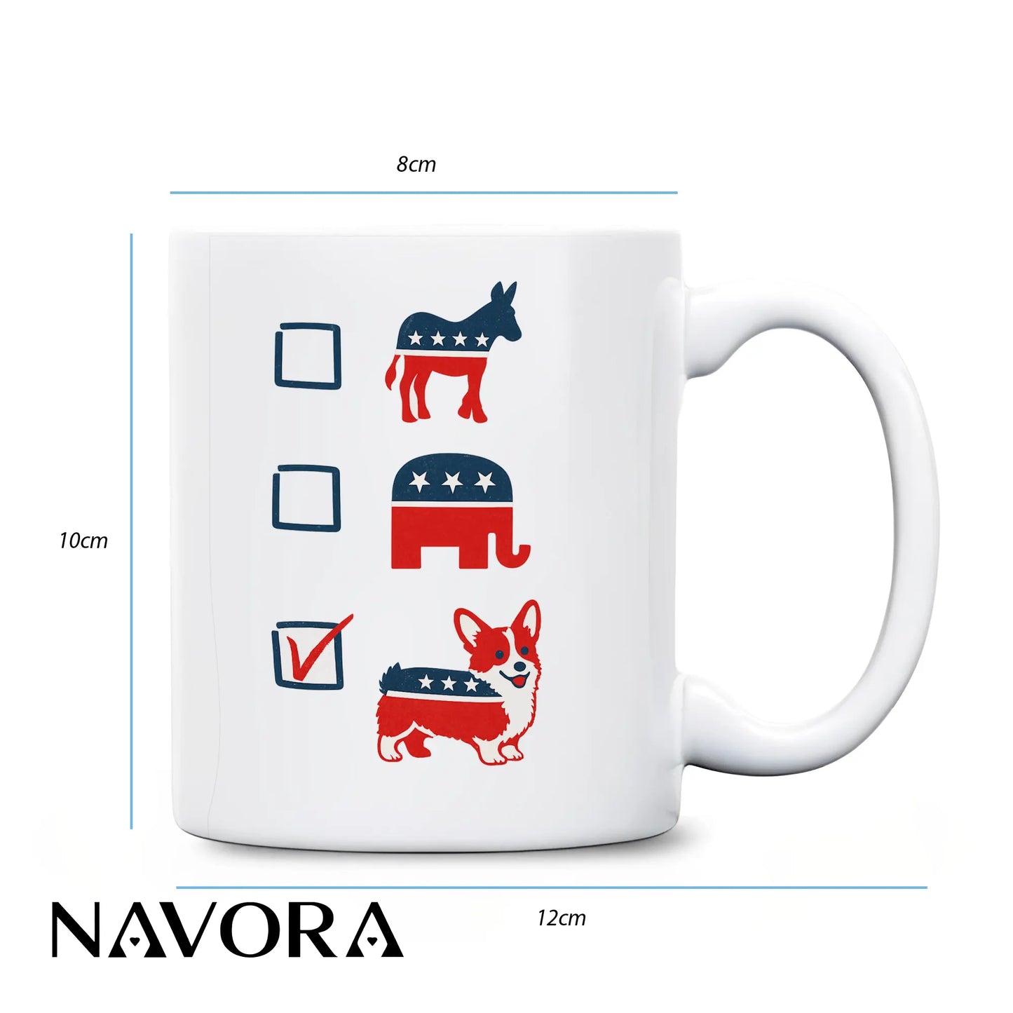 Personalized Corgi Mug 4th July