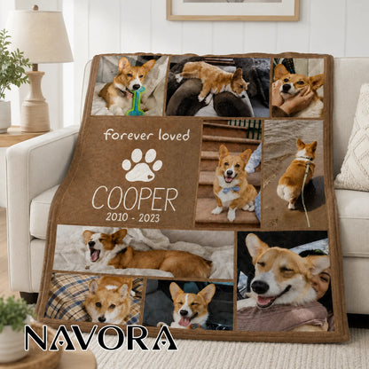Personalized Corgi Quilt – Custom Blanket with Your Pet Photos