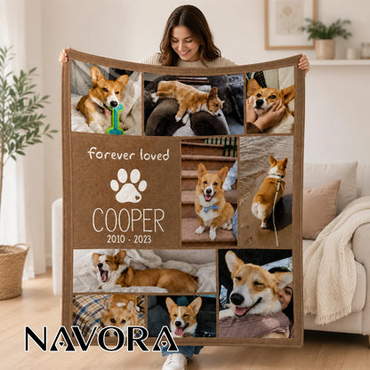 Personalized Corgi Quilt – Custom Blanket with Your Pet Photos