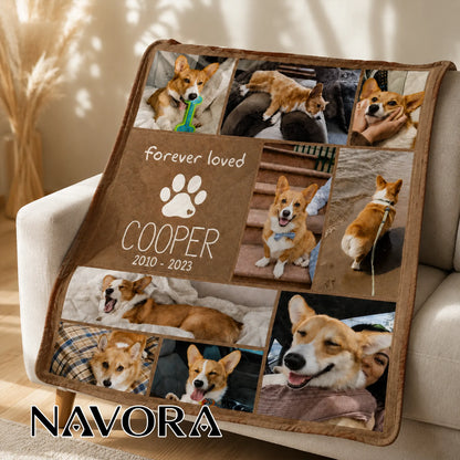 Personalized Corgi Quilt – Custom Blanket with Your Pet Photos