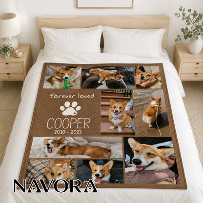 Personalized Corgi Quilt – Custom Blanket with Your Pet Photos