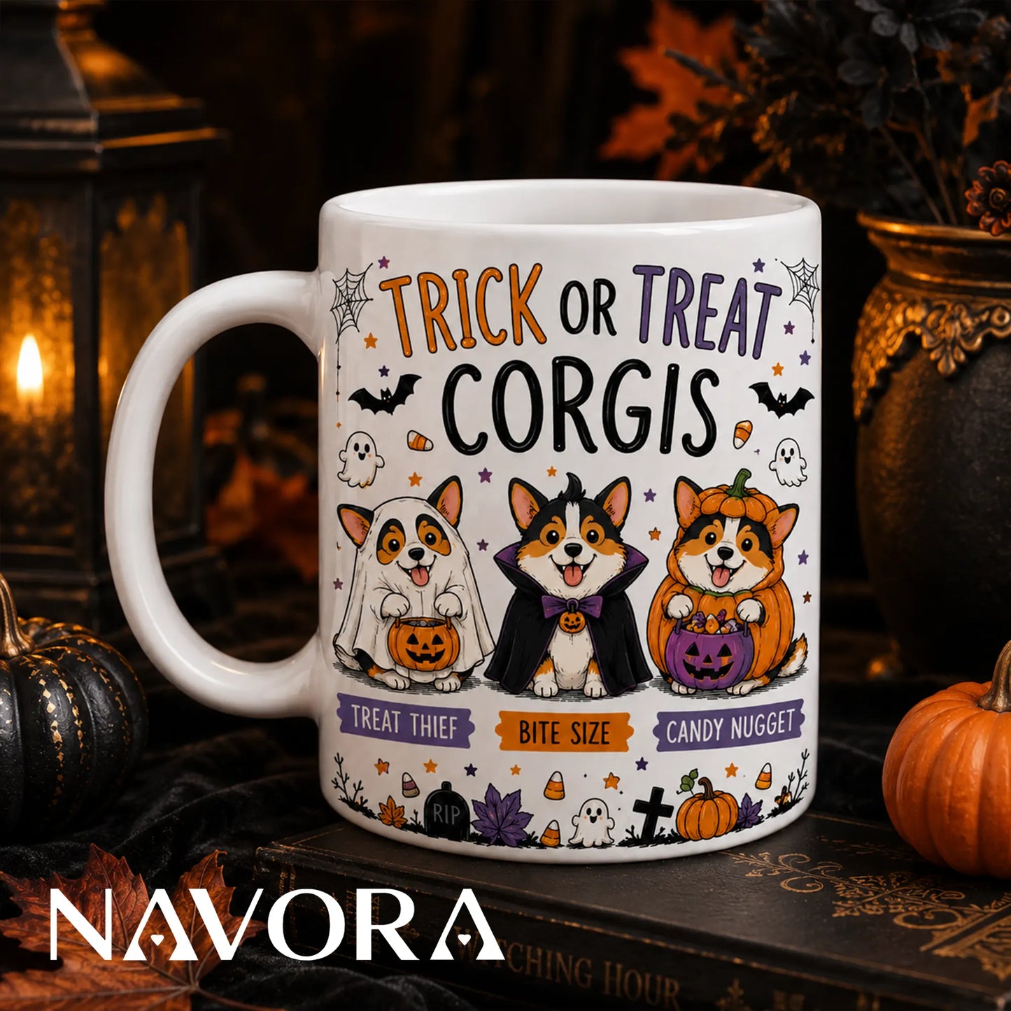 Trick or Treat Corgis Halloween Mug – Cute Dog Lover Gift